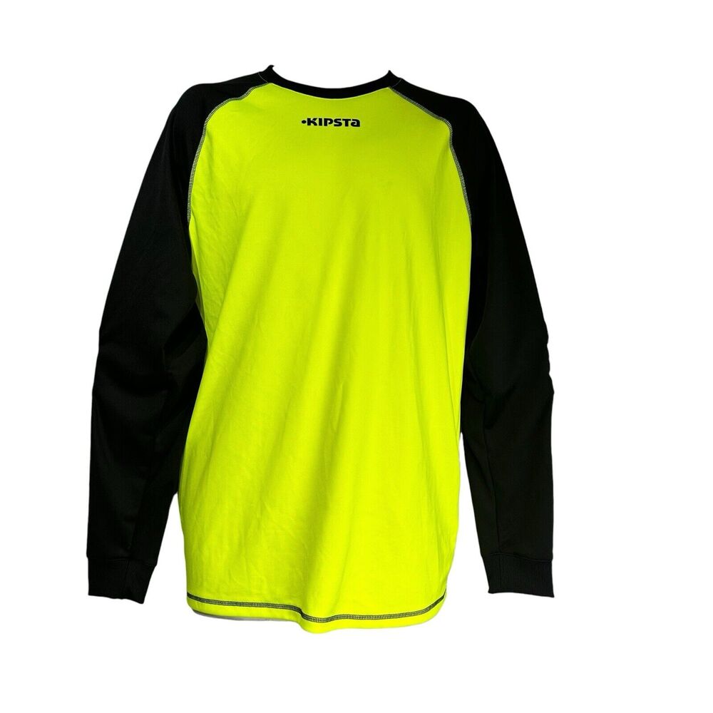 Kipsta Decathalon Neon Yellow Safety Soccer Goalkeeper Shirt Size M